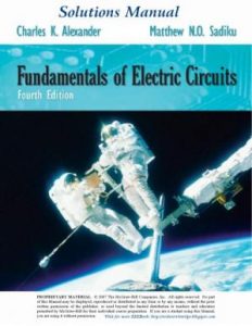 Fundamentals of Electric Circuits-Solution Manual
