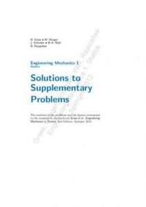 Engineering Mechanics 1, Statics Solutions